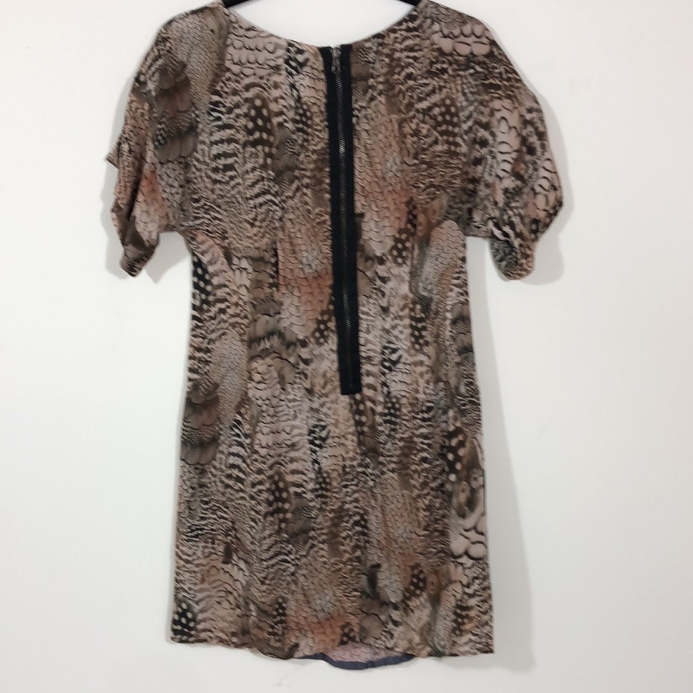 Rag & Bone>Silk Elastic Waist Flora Fauna Dress - image 3